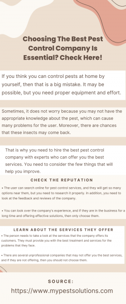 What Are The Signs That Will Explain to You That You Need Pest Control?