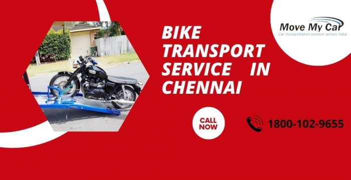 Bike transport service in Chennai