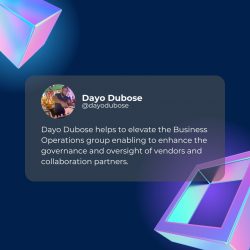 Dayo Dubose – Vendor Management