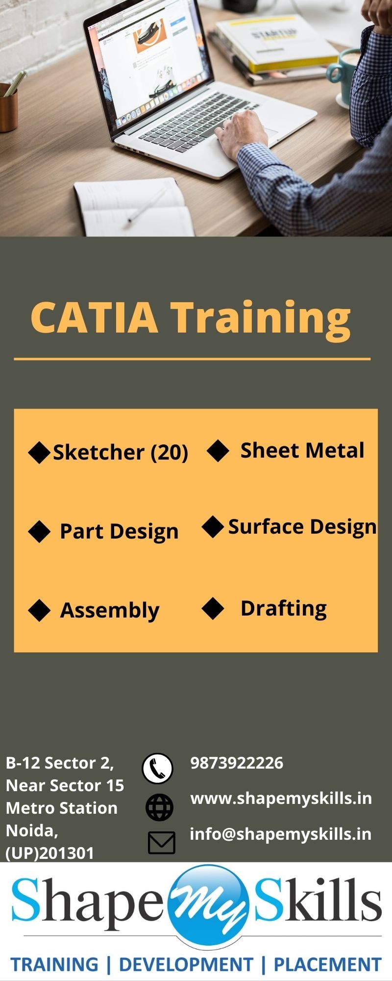 Best Training institute for learning Catia Training in Noida