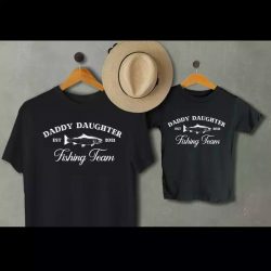 Girl Dad And Daddy’s Girl Matching Shirts, Daddy Daughter Fishing Tshirt