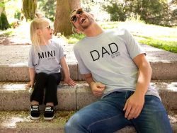 Girl Dad And Daddy’s Girl Matching Shirts, Customized Mini and Dad Shirt