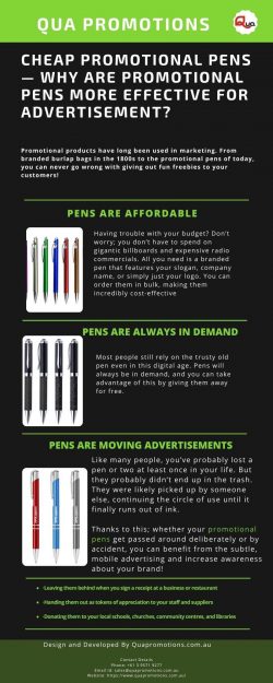 Cheap Promotional Pens — Why are Promotional Pens More Effective for Advertisement