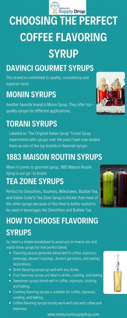 Choosing The Perfect Coffee Flavoring Syrup- A Complete Guide
