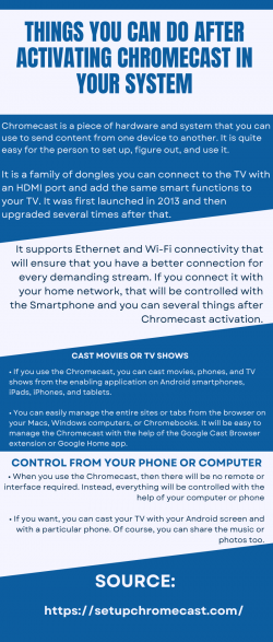 Detailed Information about the Chromecast using Windows PC