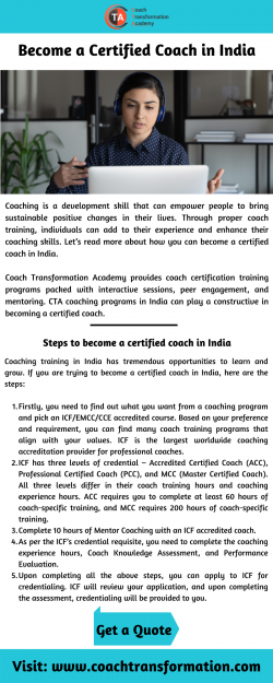 Become a Certified Coach in India – Coach Transformation Academy