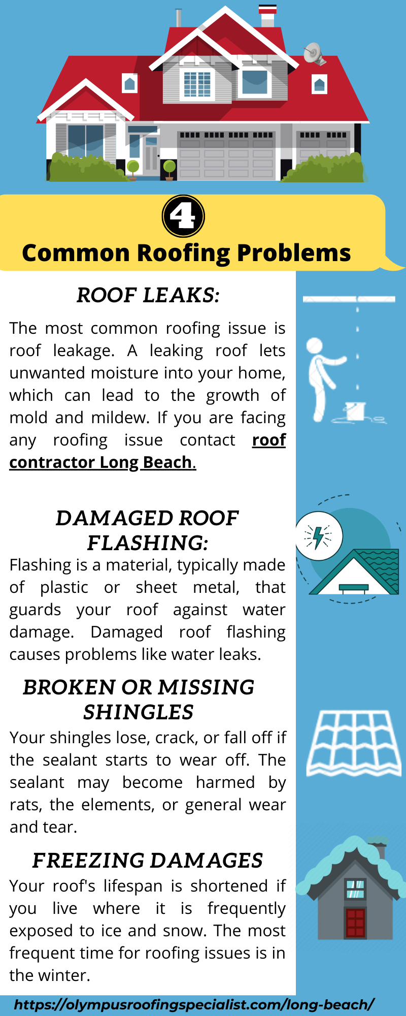 4 Common Roofing Problems