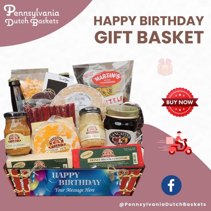 Custom Happy Birthday Gift Baskets