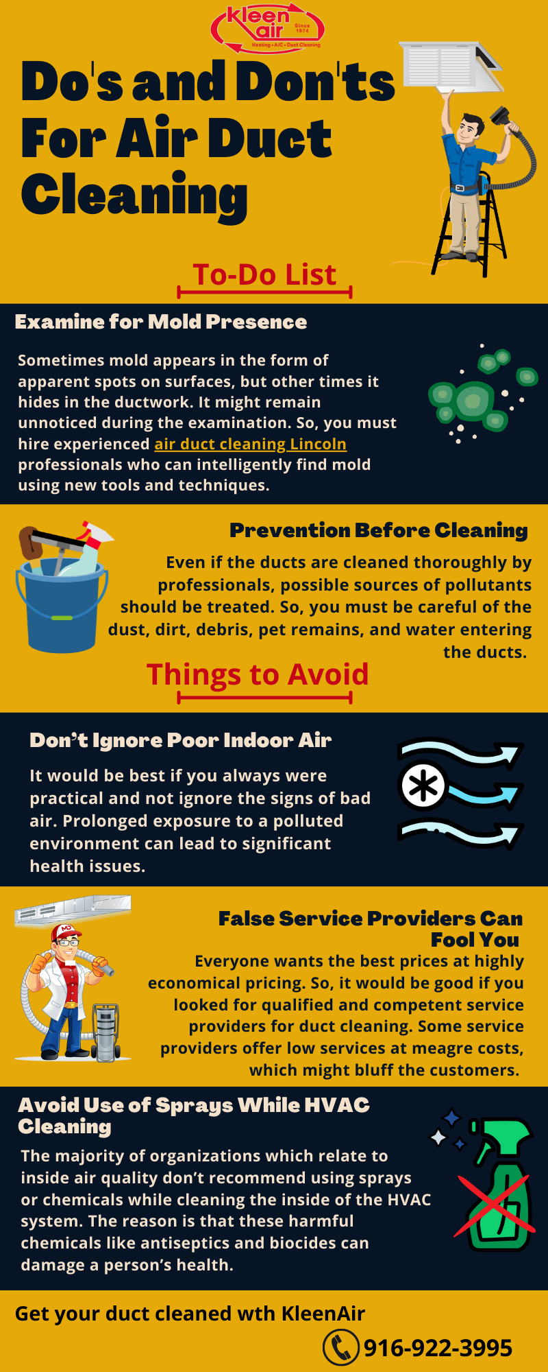 Do’s and Don’ts For Air Duct Cleaning