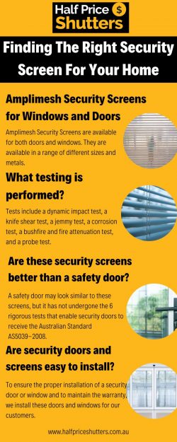 Finding The Right Security Screen For Your Home