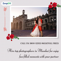 Hire top photographers in Mumbai for enjoy fun-filled moments with your partner