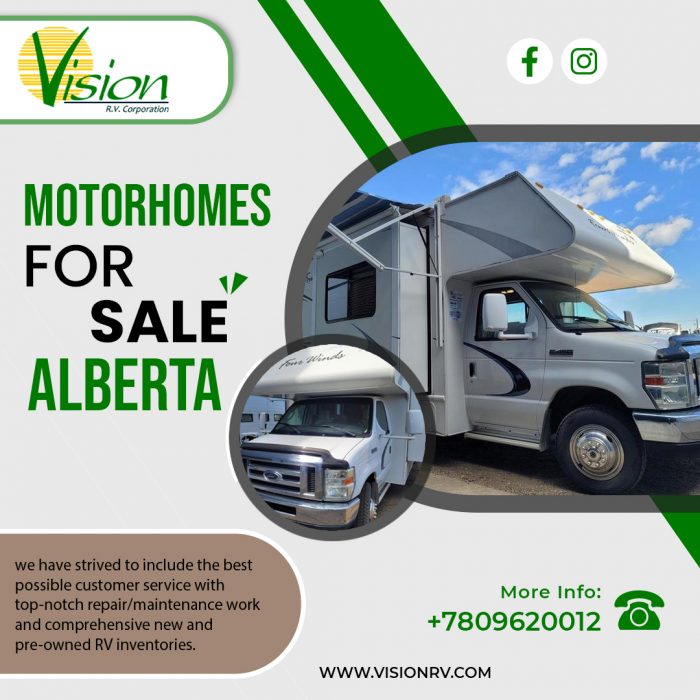 Find The Best Motorhomes For Sale In Alberta At Vision RV!