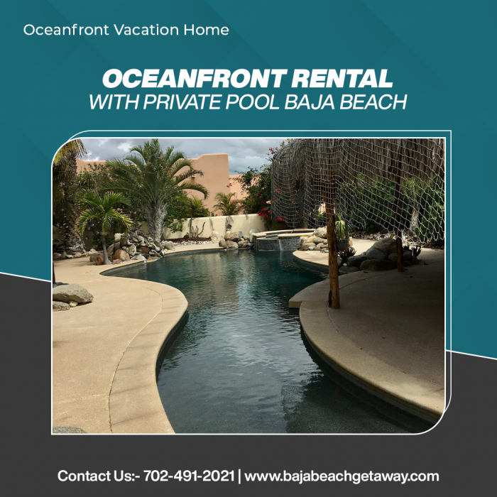 Oceanfront Rental With Private Pool Baja Beach