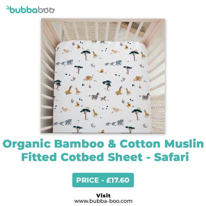 Bamboo Baby Cot Bed Sheet