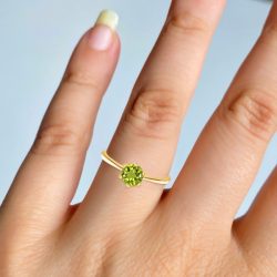 Buy Online Gemstone Peridot Ring From Sagacia Jewelry