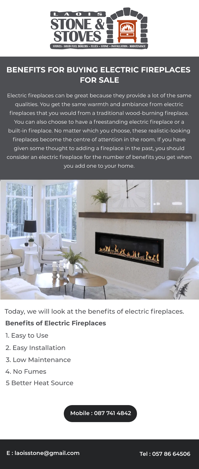 Benefits for Buying Electric Fireplaces for Sale