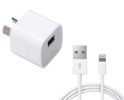 2.1A USB PORT MAINS CHARGER WITH 1M APPLE LIGHTNING CABLE