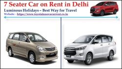 7 seater car rental price in Delhi