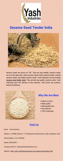 Sesame Seed Tender India