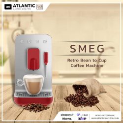 Smeg Retro Style Bean to Cup Coffee Machine with Steam Wand