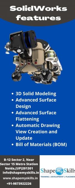 Best Training institute for learning SOLIDWORKS Training in Noida