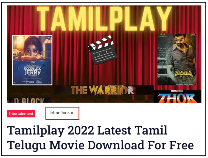 Tamilplay 2022 Latest Tamil Telugu Movie Download For Free