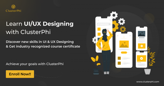 UI/UX Design online course with ClusterPhi