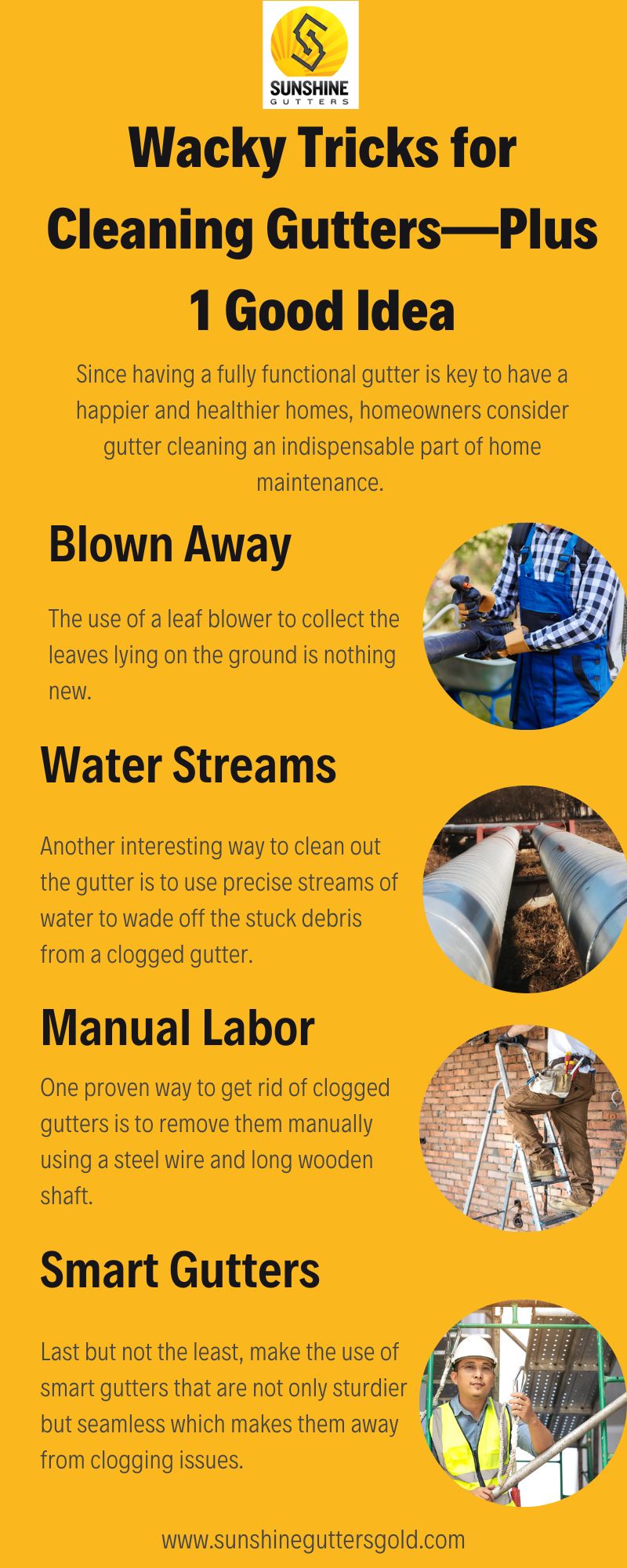 Wacky Tricks for Cleaning Gutters—Plus 1 Good Idea