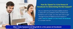 Can I Talk To A Live Person At Facebook If Unable To Use FB On IPhone?