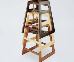 BS09 Stackable Colorful Wood Bar Stool