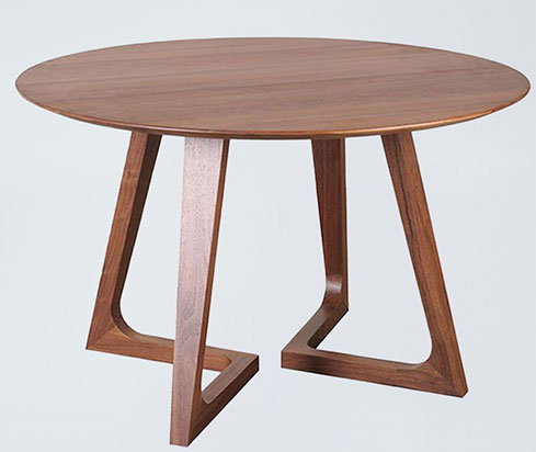 CT3 Nordic Design Round Wooden Coffee Table