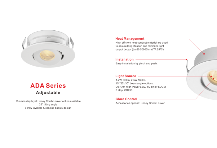 ADA adjustable