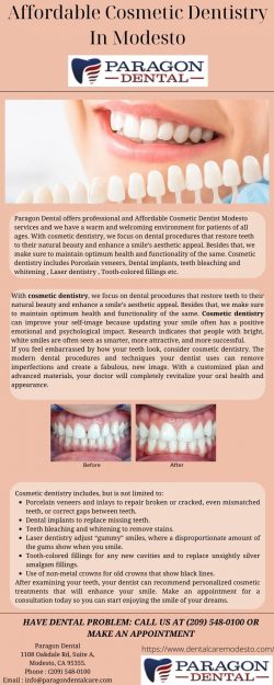 Affordable Cosmetic Dentistry In Modesto