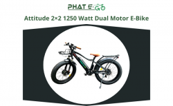 Attitude 2×2 1250 Watt Dual Motor E-Bike Made in Oregon