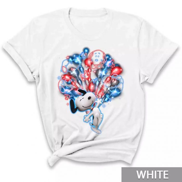 Snoopy T Shirt, Unisex Casual Cotton Crewneck T-shirt