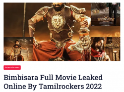 Bimbisara Full Movie Leaked Online By Tamilrockers