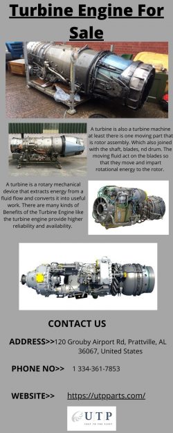Certified Turbine engine for sale