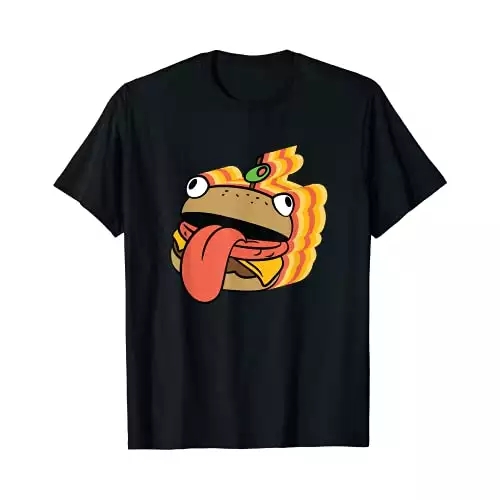 Fortnite Custom Shirt, Fortnite Durr Burger Big Face T-Shirt
