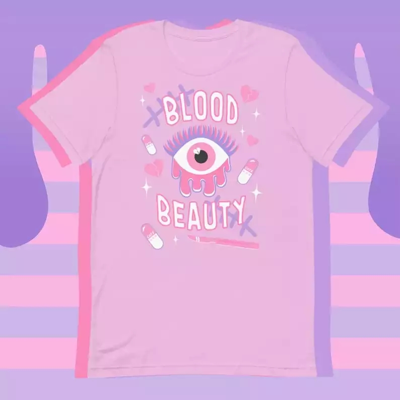 Aesthetic Shirts, Blood Beauty Menhera T-Shirt