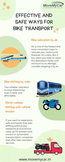 Which are effective and safe ways for bike transport in India?
