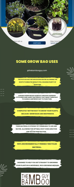 Uses of Grow Bags | The Bamboo Guy