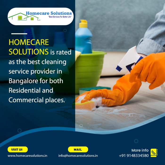 Home Cleaning Services in Bangalore | House Cleaning services | Homecare Solutions
