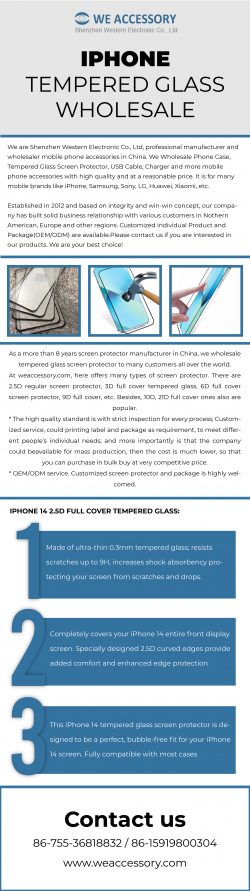 Offering the New IPhone Tempered Glass Wholesale – Go We Accessory Shop