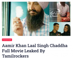 Laal Singh Chaddha Full Movie Leaked By Tamilrockers