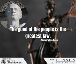 Law Quote of the day! – Benson Law Firm