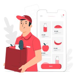 What kind of food can be ordered on the multi restaurant food delivery app?