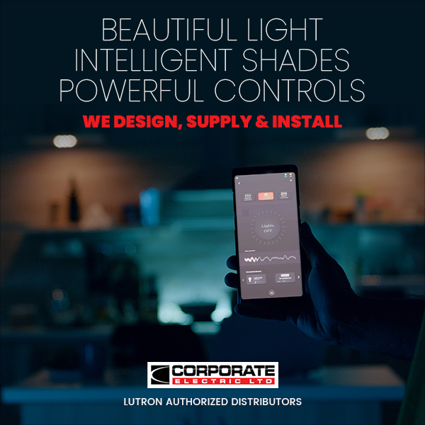 Beautiful Light intelligent shades Powerful Controls – Corporate Electric Ltd.