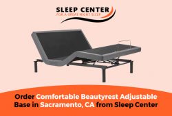 Order Comfortable Beautyrest Adjustable Base in Sacramento, CA from Sleep Center