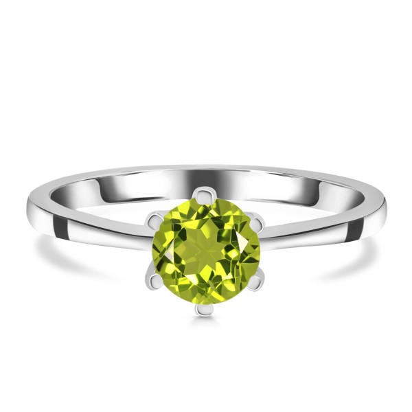 Buy Gemstone Peridot Ring For Engagement