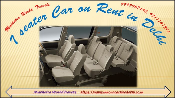 7 seater car on rent in Delhi for outstation